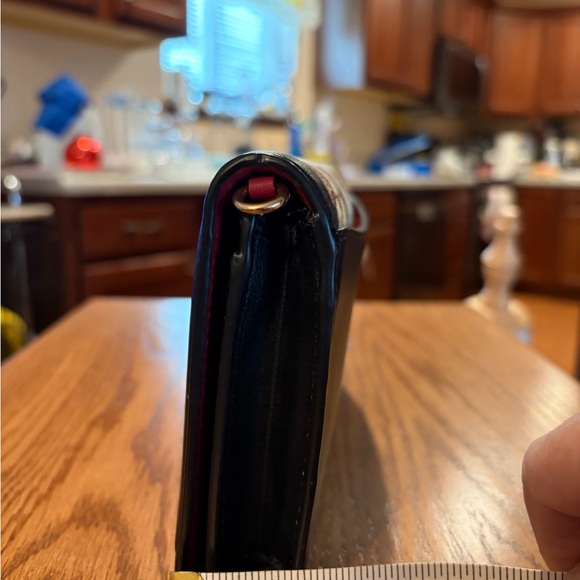 NWT Coach Anna Foldover Clutch Crossbody Bag in Brown and Black - Picture 10 of 13